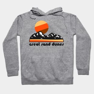 Retro Great Sand Dunes ))(( Tourist Souvenir National Park Design Hoodie